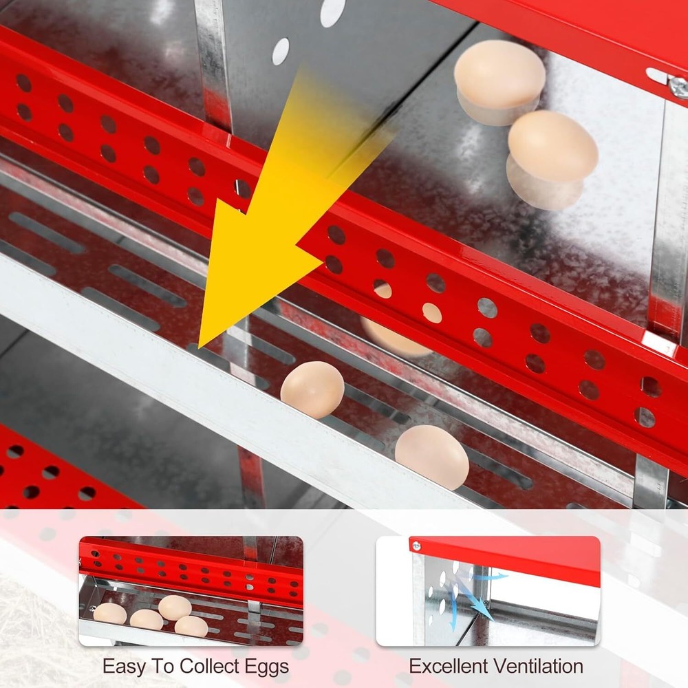 Chicken Nesting Boxes,8 Compartment Nesting Boxes for Chickens