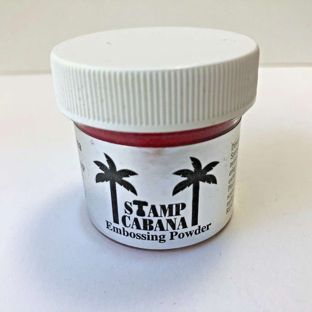 Stamp Cabana Embossing  Powder 1oz Jar - Red - NEW