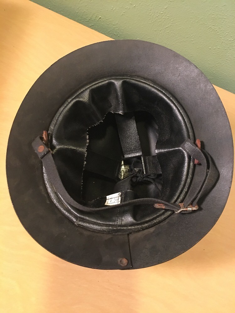 EARLY 1930s HARDHAT CBM Co. Black Dymond Hard Hat Antique Mine Mining Helmet