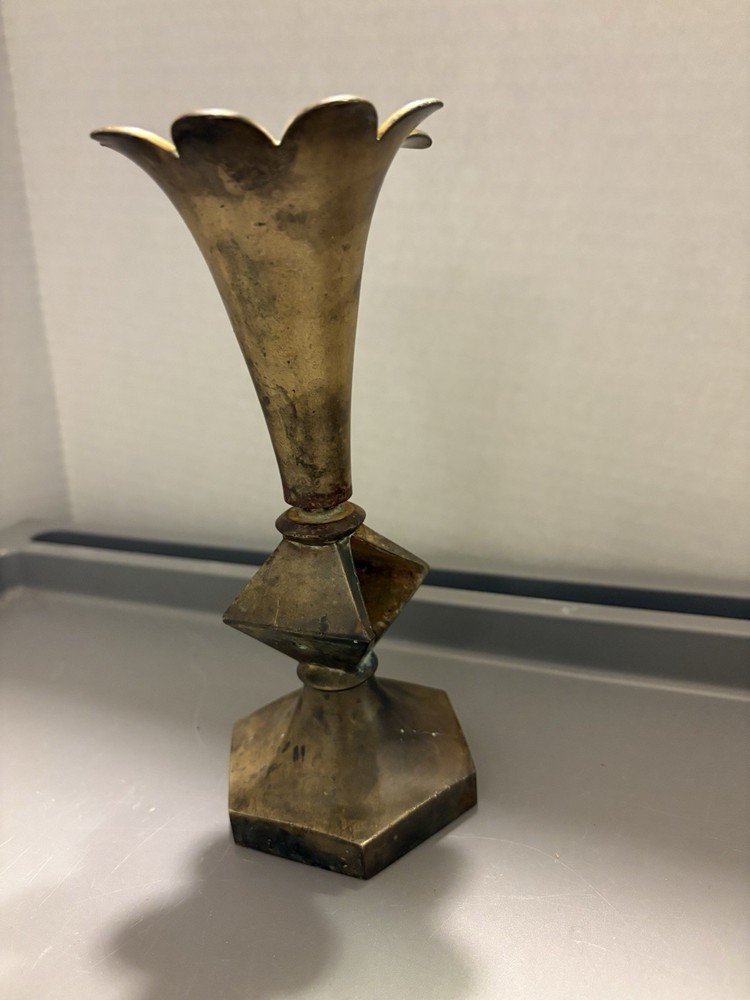 Architectural Salvage Heavy Solid Brass 7.25" Tall