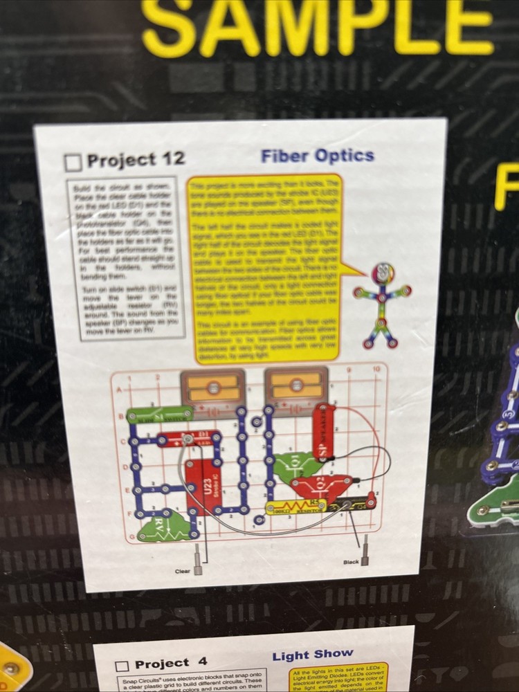 Elenco Snap Circuits Light Kit SCL175 Stem Projects Educational Electronics Kids