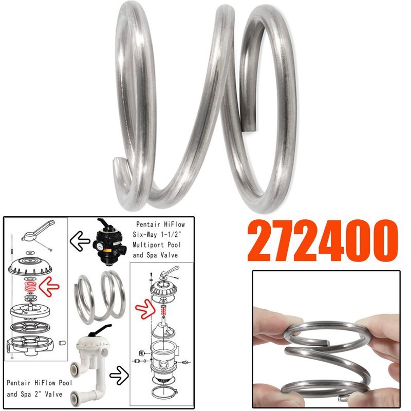 272400 Compression Spring，Compatible with Pentair HiFlow Pool and Spa 2" Valve
