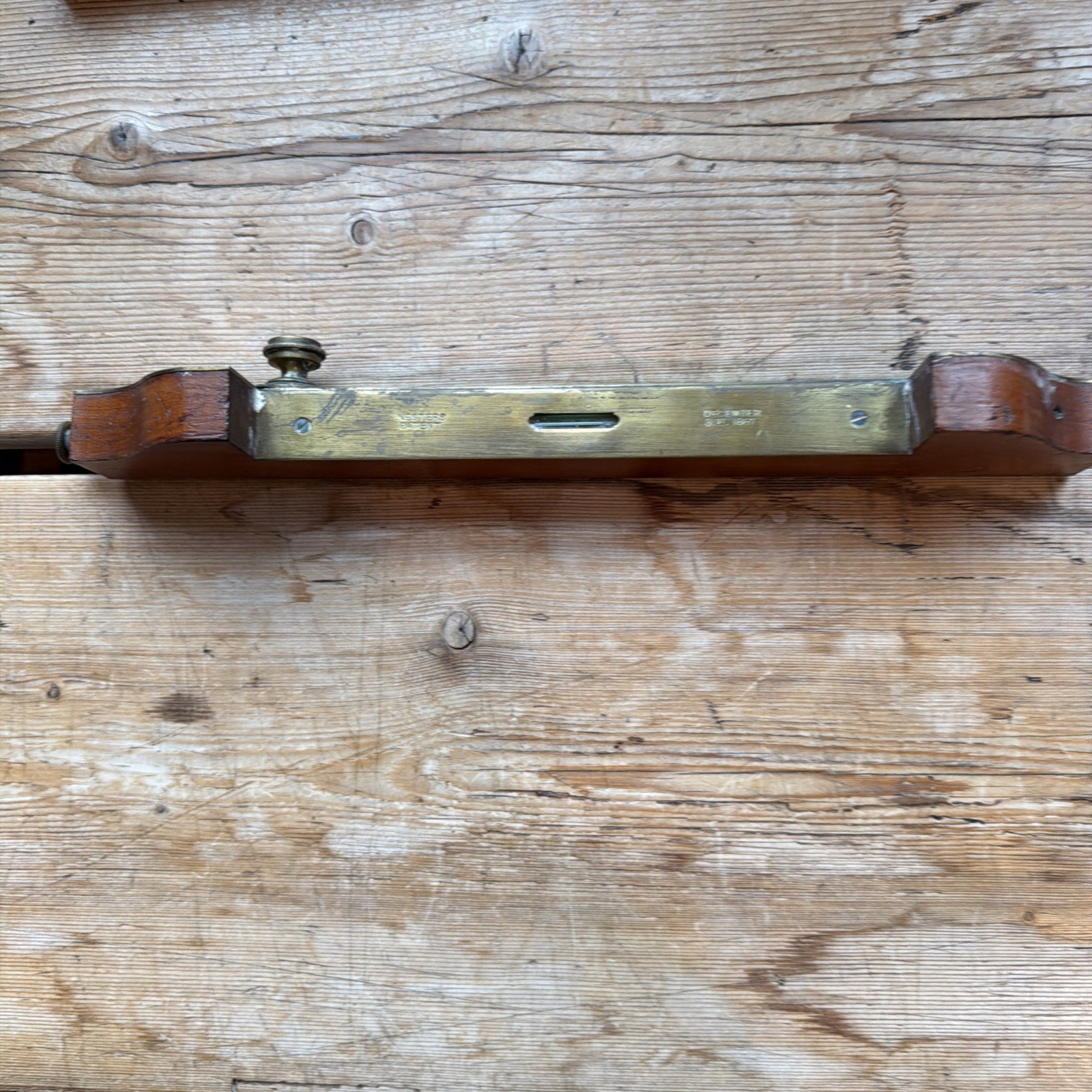 FINE Antique clapboard gauge, Nesters Patent 1867