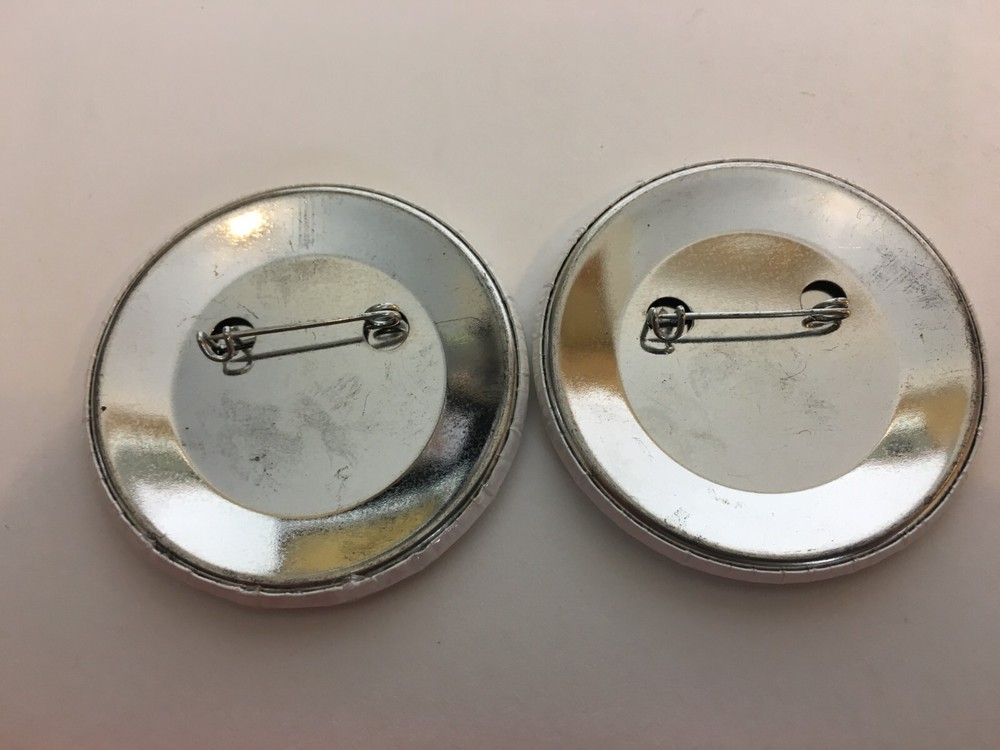 (2) 1990 Operation Desert Storm Pinback Button Support Troops USA American Eagle