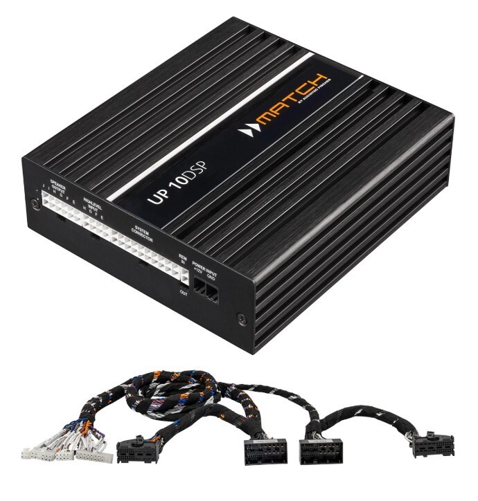 MATCH UP 10DSP 10-Ch 840w Amp + 1.9RAM-HK Plug & Play Harness BMW Harman Kardon