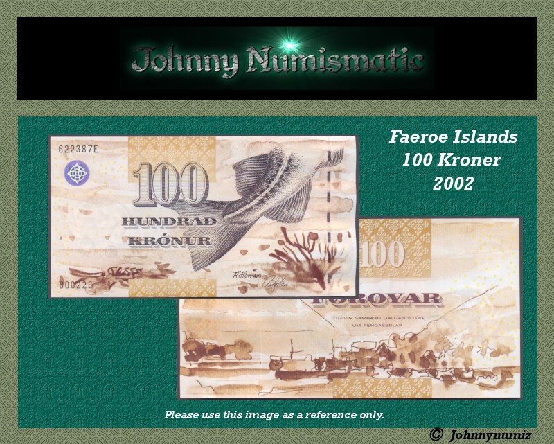 Faeroe Islands 100 Kroner 2002 UNC