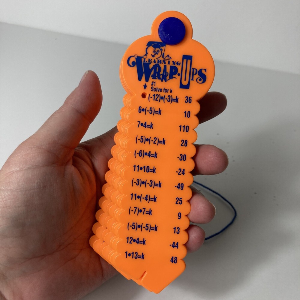 Learning Wrap-Ups Pre-Algebra Orange Multiplication Division Positive Negative #