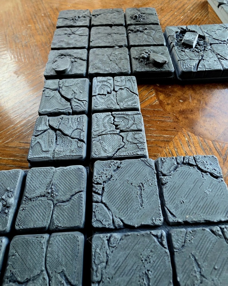 Modular Dungeon Tile Set for D&D | 3D Printed Terrain | 28mm RPG | Starter Base