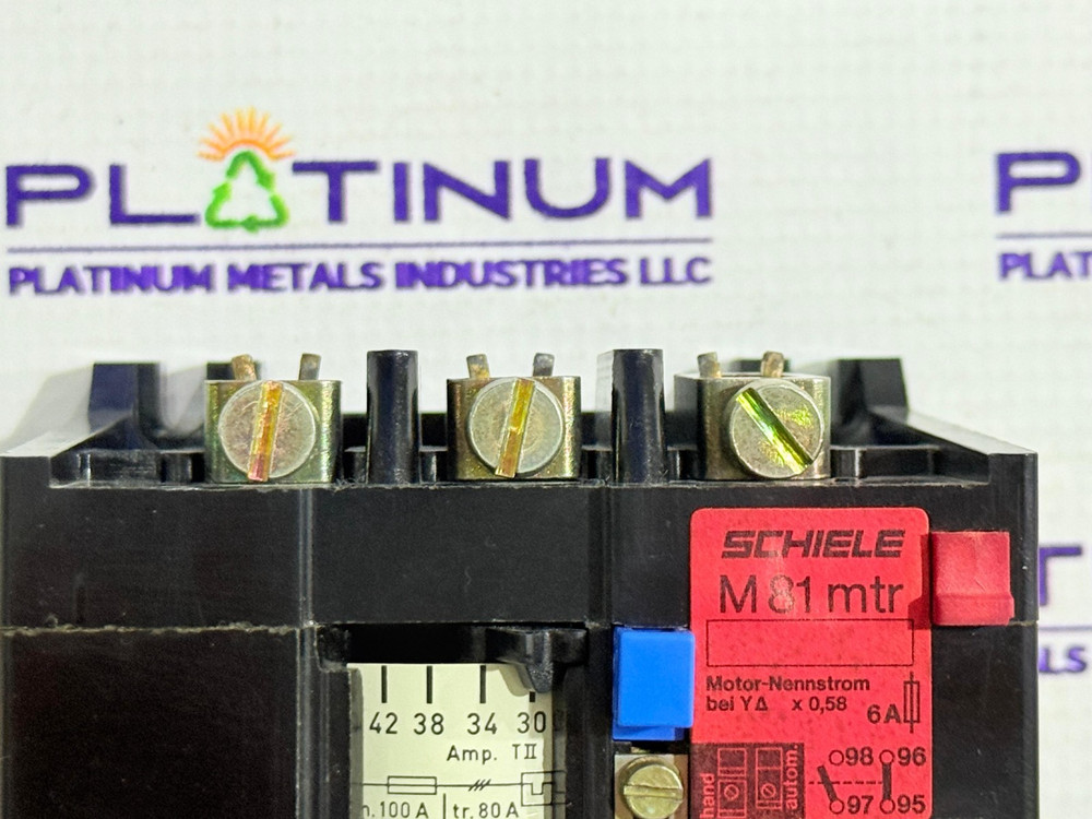SCHIELE M81 THERMAL OVERLOAD RELAY 30-42A