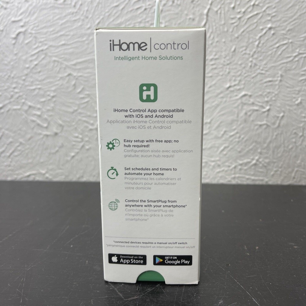 iHome Wi-Fi Control Smart Plug ISP6X Apple Homekit Compatible New Unopened