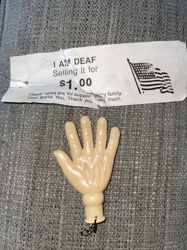 “I Am Blind” Plastic Hand - Bendable
