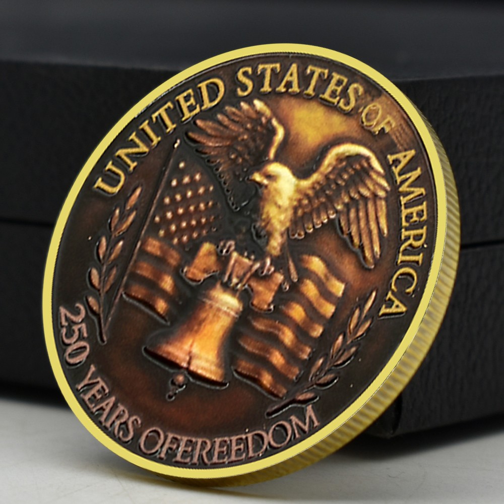 1776-2026 USA 250 Years Freedom Coin | Eagle Liberty Bell Collectible Medal