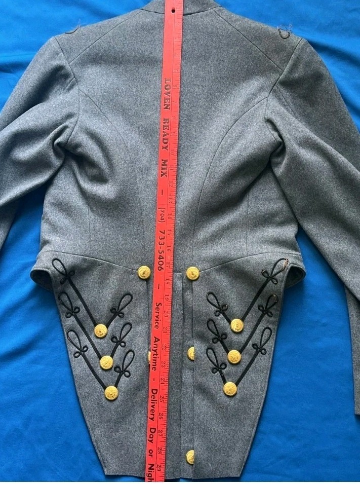 RARE ORIGINAL CIVIL WAR ERA CSA VMI COATEE UNIFORM JACKET NON DUG RELIC A+ COND