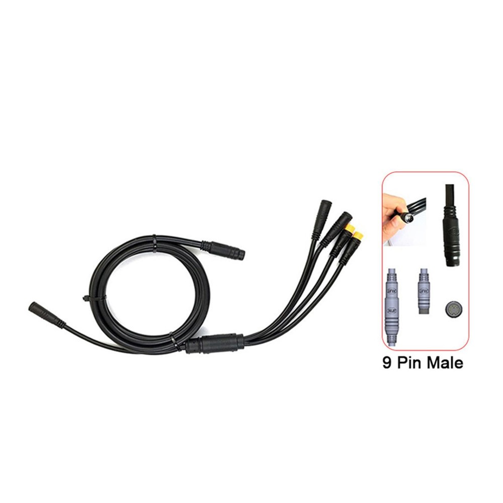 Electric Bicycle E-bike Integration Cable Waterproof 1 to 5 For KT Controller m
