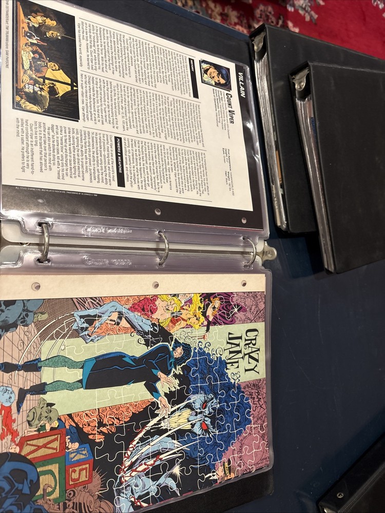 Comic Book Bio Binder