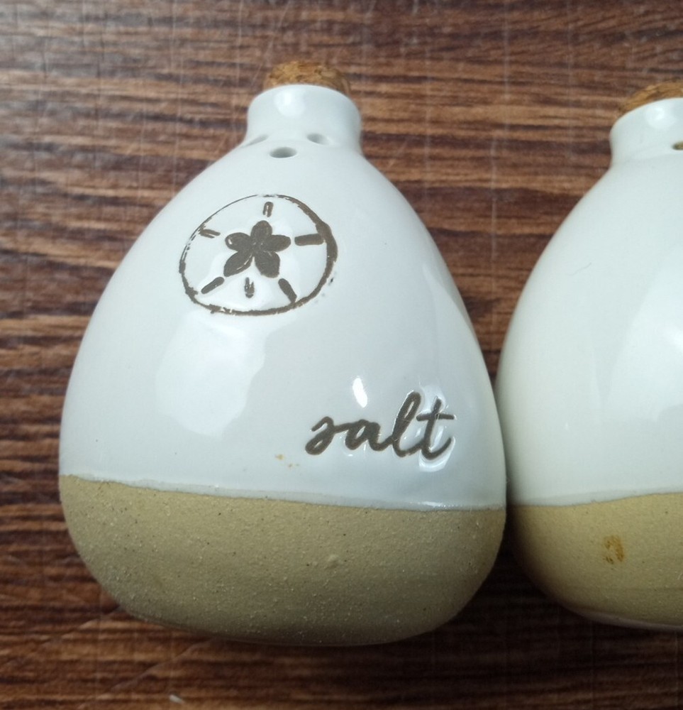 Mud Pie Farmhouse Ceramic Salt and Pepper