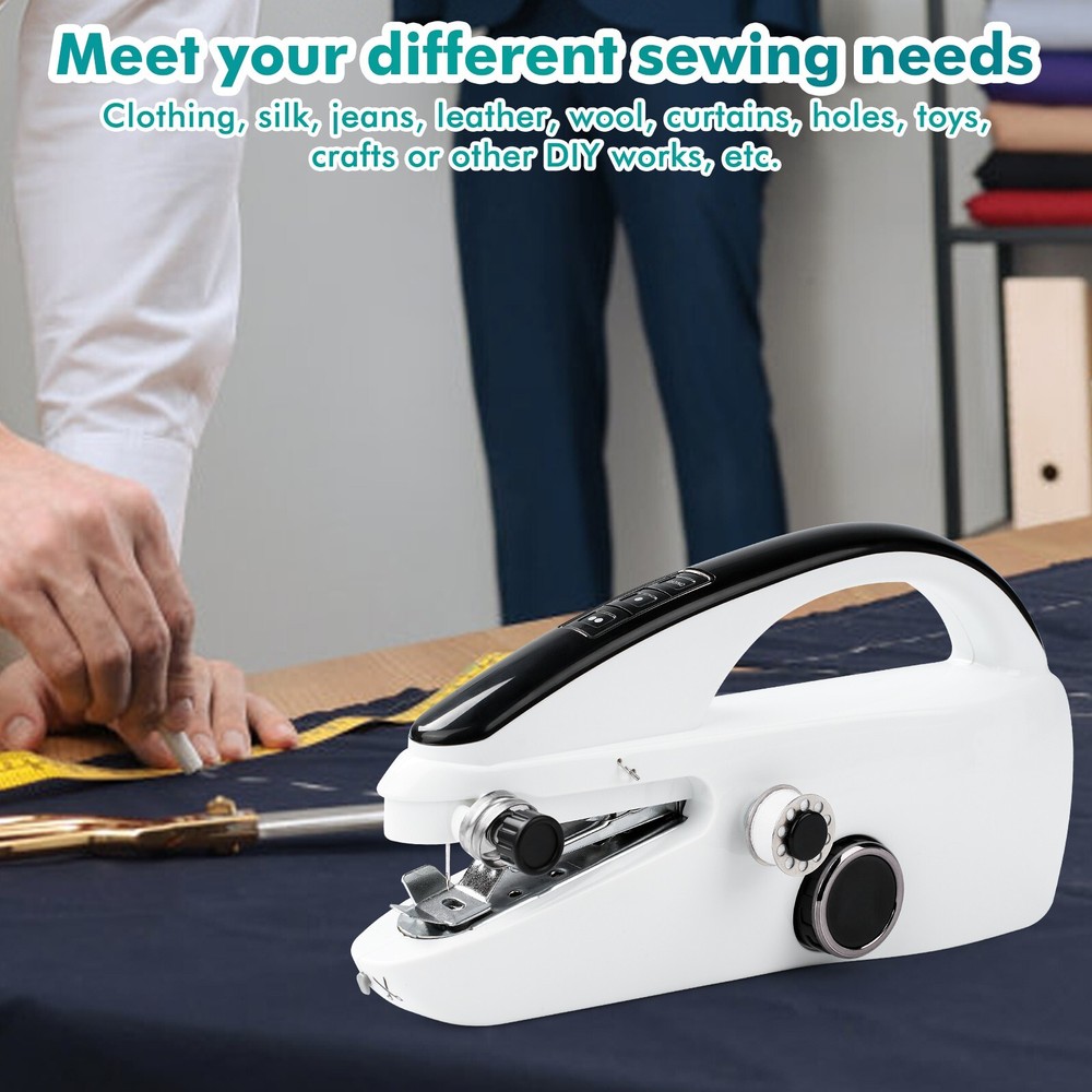 Mini Handheld Sewing Machine Electric Portable Stitch Tool with Full Kit