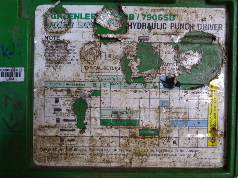 Greenlee Quick Draw Hydraulic Punch Driver , 7906SB