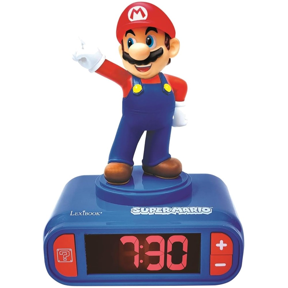 Mario Nightlight Clock - Adjustable Volume Alarm & Magical Bedtime Experience