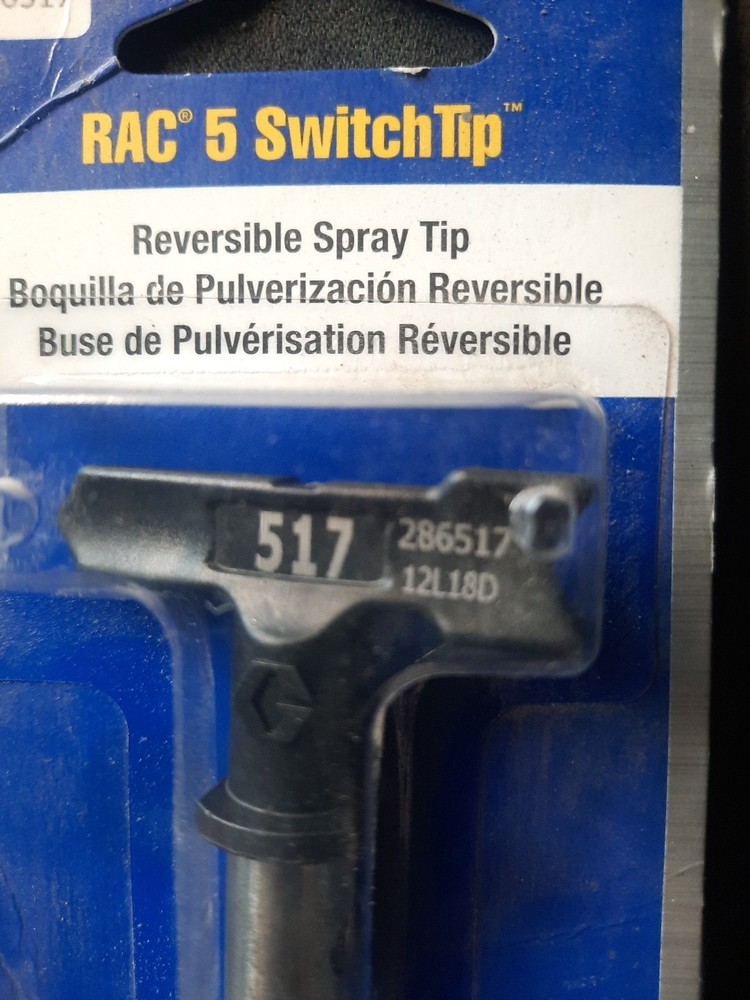 NEW GRACO RAC 5 SWITCHTIP REVERSIBLE SPRAY TIP - # 286517