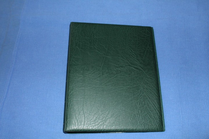 Lighthouse GREEN Three Ring binder with dustcase BlueLakeStamps NEW