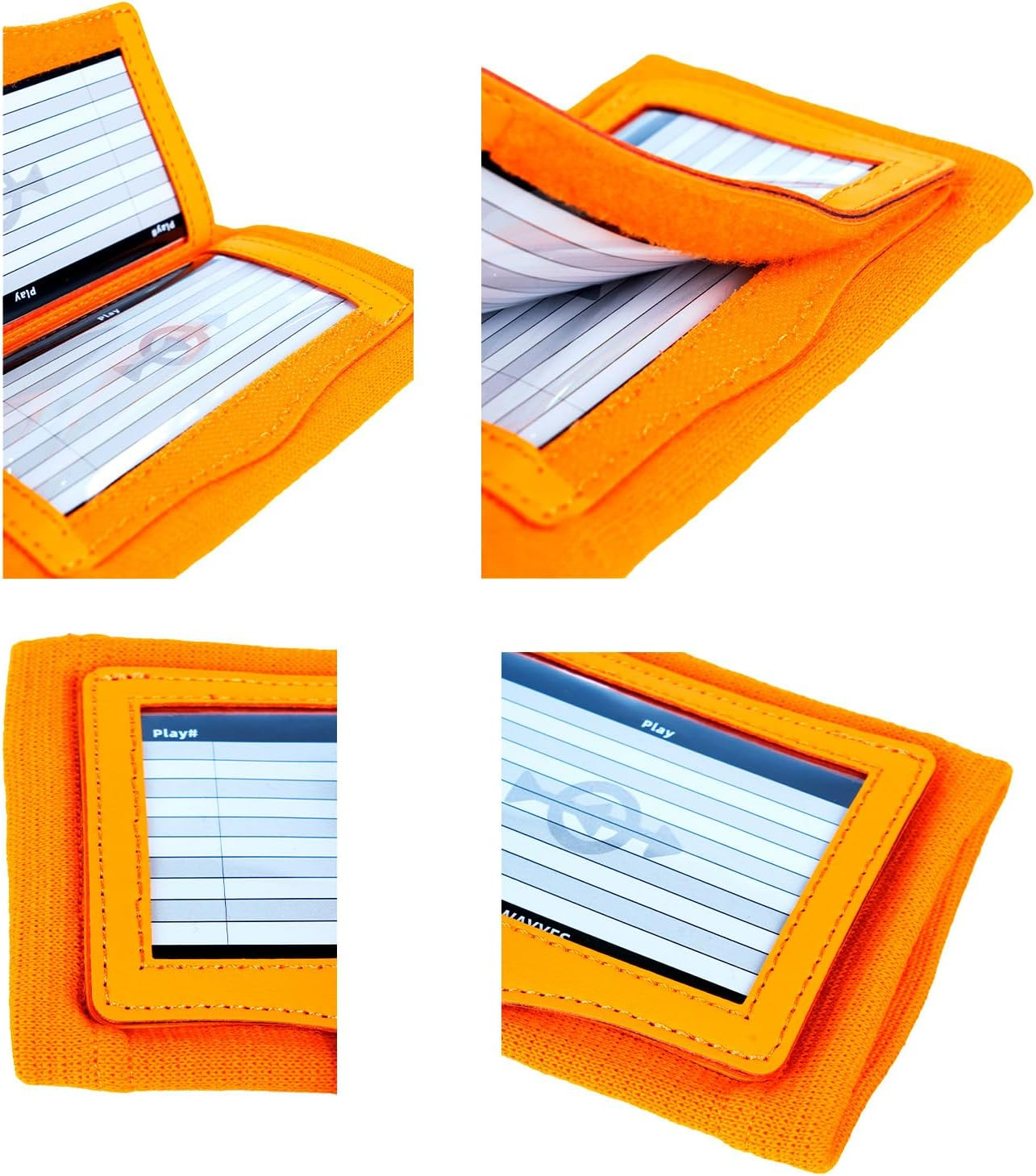 Football Play Wristbands for Adults - QB WR Playbook Wristband | Wrist Coach for