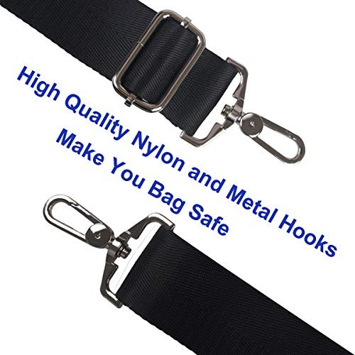 59" Briefcase Shoulder Strap Universal Replacement Adjustable Bag Straps Black