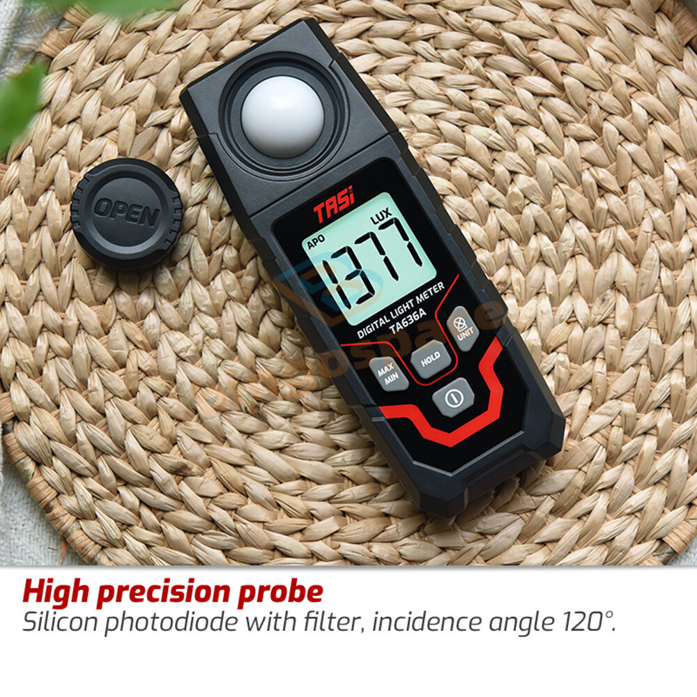 TA636A Digital Light Meter Illuminance Lux Meter Illuminometer Handheld Ambient