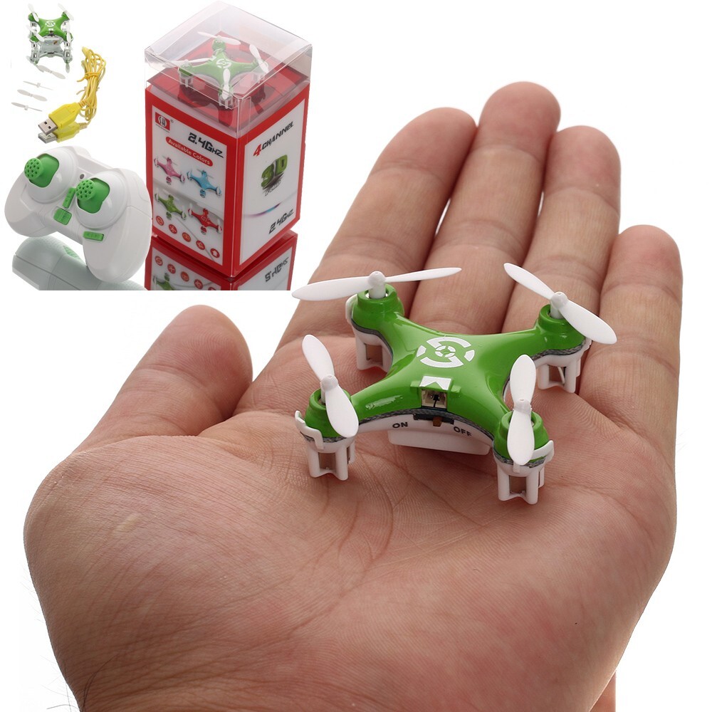 Mini RC Drone 2.4G 4CH 6-Axis Quadcopter LED Gyro Toy Aircraft w/ Remote Control