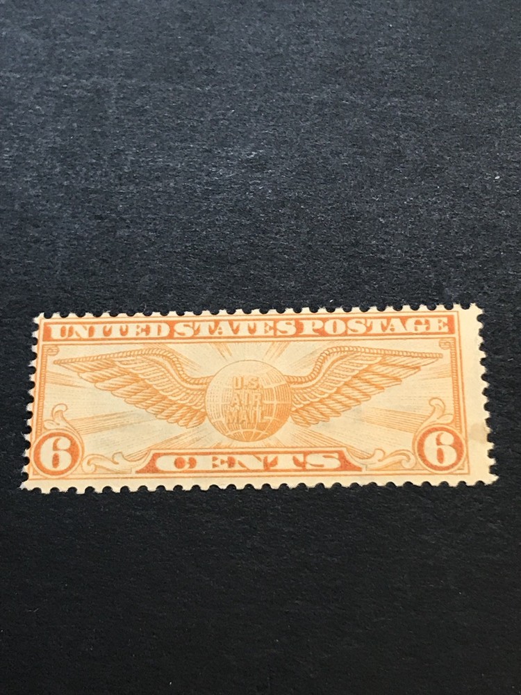 US Scott  #C19 Winged Globe 6¢ Dull Orange MNH***FREE SHIP***