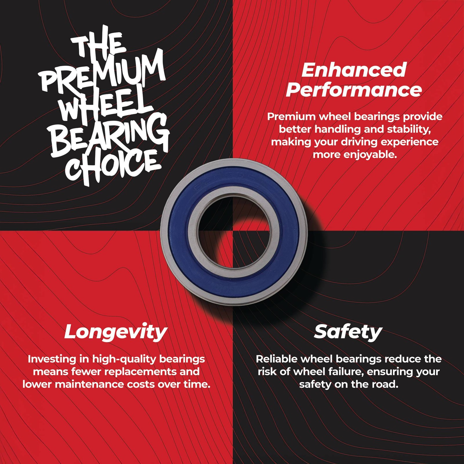 All Balls Front Wheel Bearing Seal Kit For Yamaha YZ250F 01-12 YZ400F 98-99