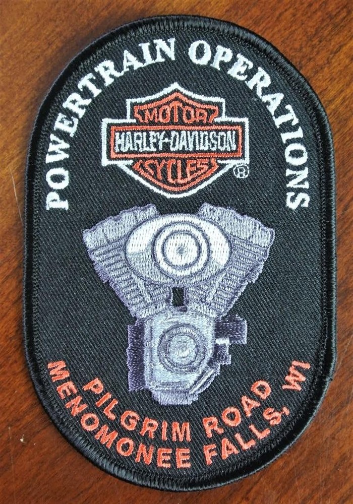 Harley Davidson Patch Powertrain Operations Pilgrim Rd Jacket Hat Vest Emblem