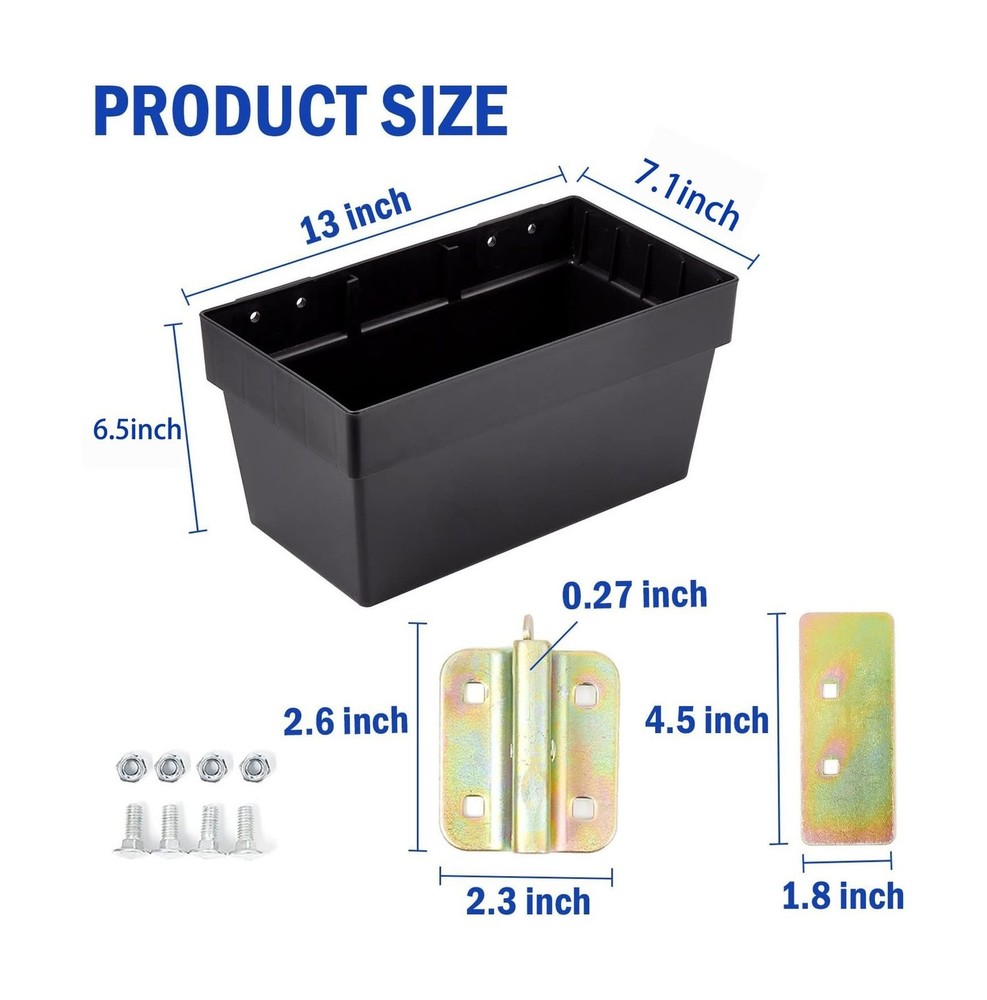 2 Pack E-Track Storage Bin for E-Track System E Track Accessories Storage Box...