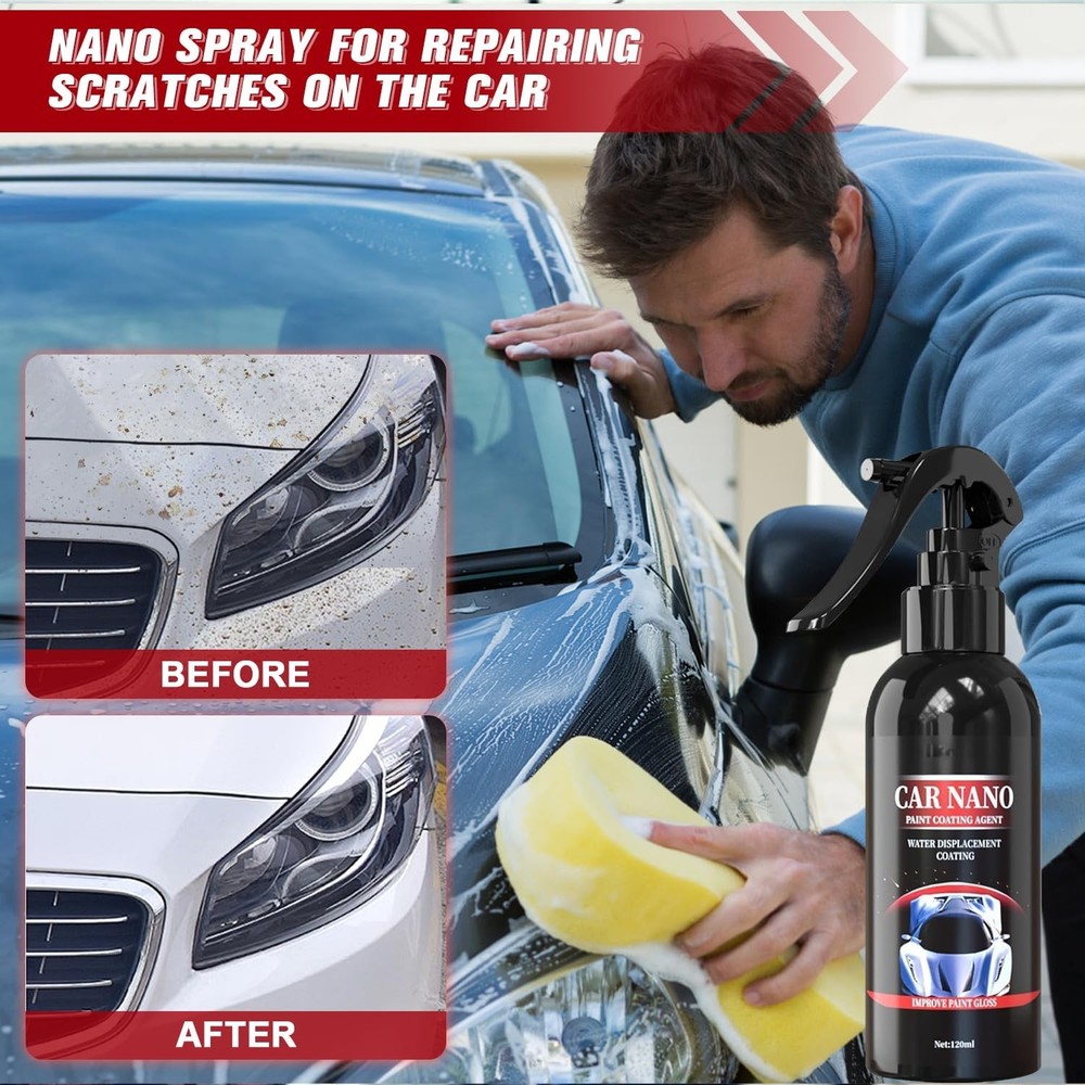 Nurafix 2PCS Ultra-Fine Nano Scratch Remover - Versatile Car Surface Protector