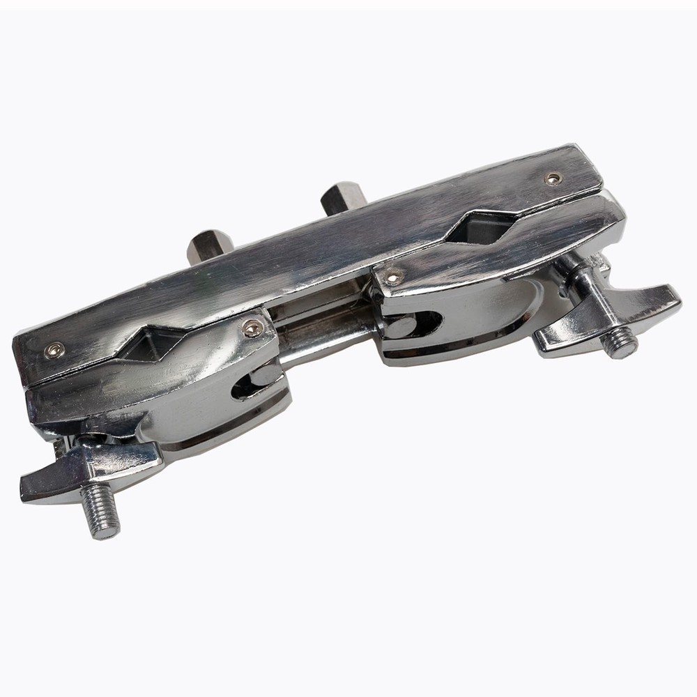 Silver Cymbal Stand Multi-Clamp Drum Mount Holder Adjustable Quick Release