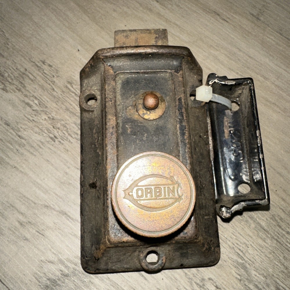 Antique Corbin Deadbolt Latch Surface Mount Working