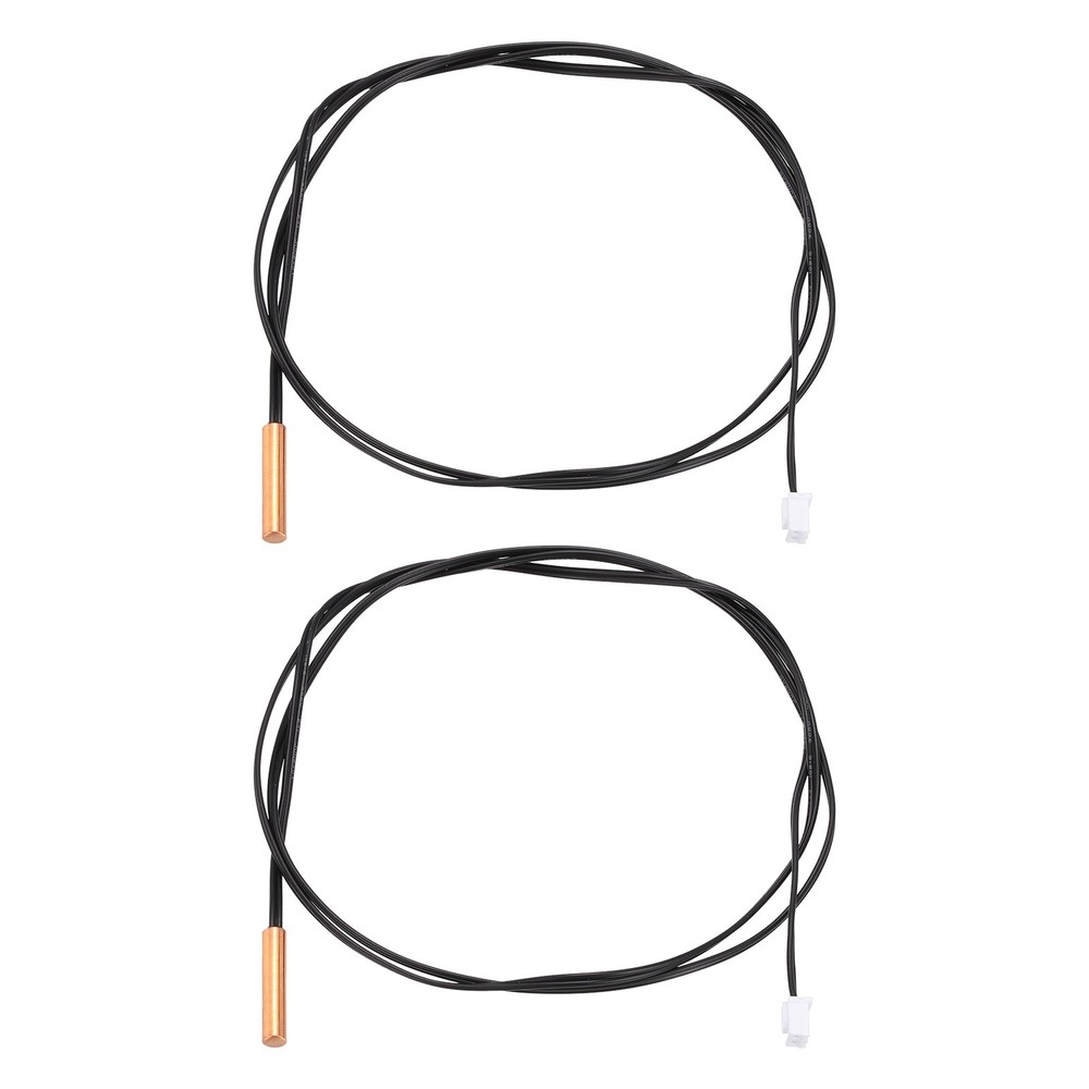 2Pcs 20K NTC Thermal Sensor Probe, 39.4" Cylindrical Sensitive Temp Sensor