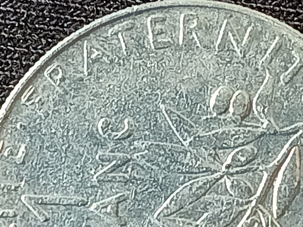 1961 1 Franc Coin O Roty