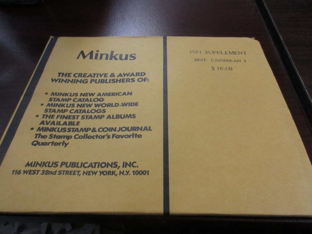 "MINKUS"  1981  SUPPLEMENT BRITAIN CARIBBEAN 1   W/FREE SHIPPING!!!