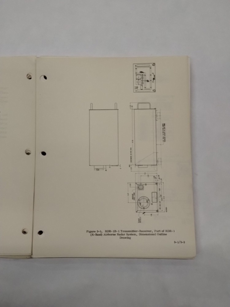 Bendix Airborne Radar System Type RDR-1B-1 Transmitter Receiver Instruction Book