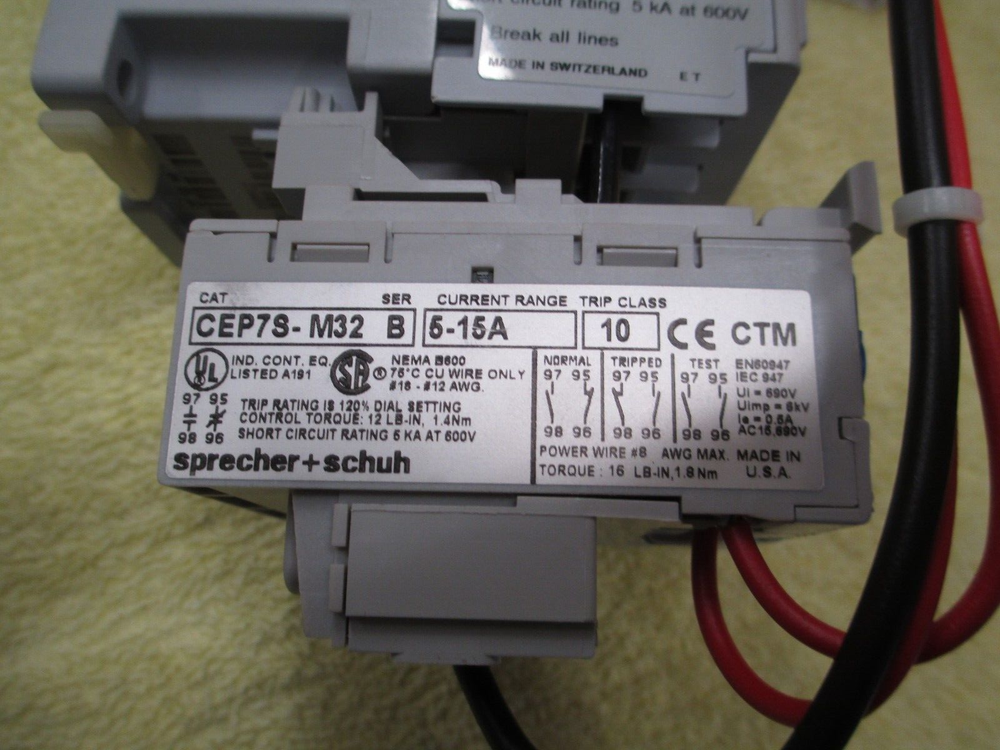 Sprecher + Schuh CBK7-16-480, Single Phase Compact Starter, WS