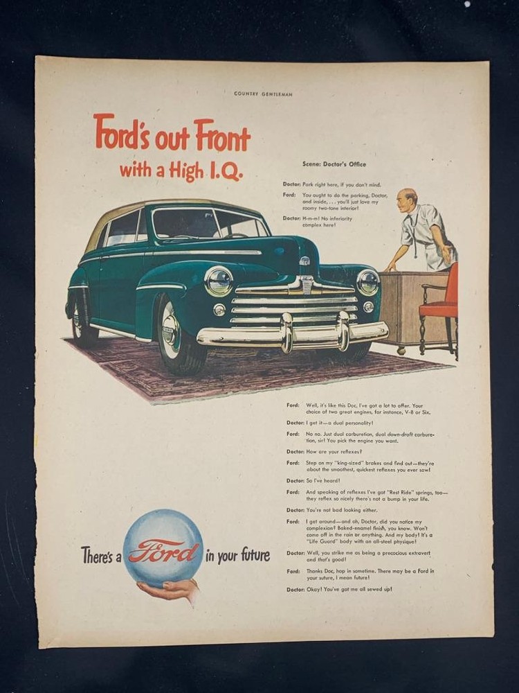 Magazine Ad* - 1947 - Ford - (#7)