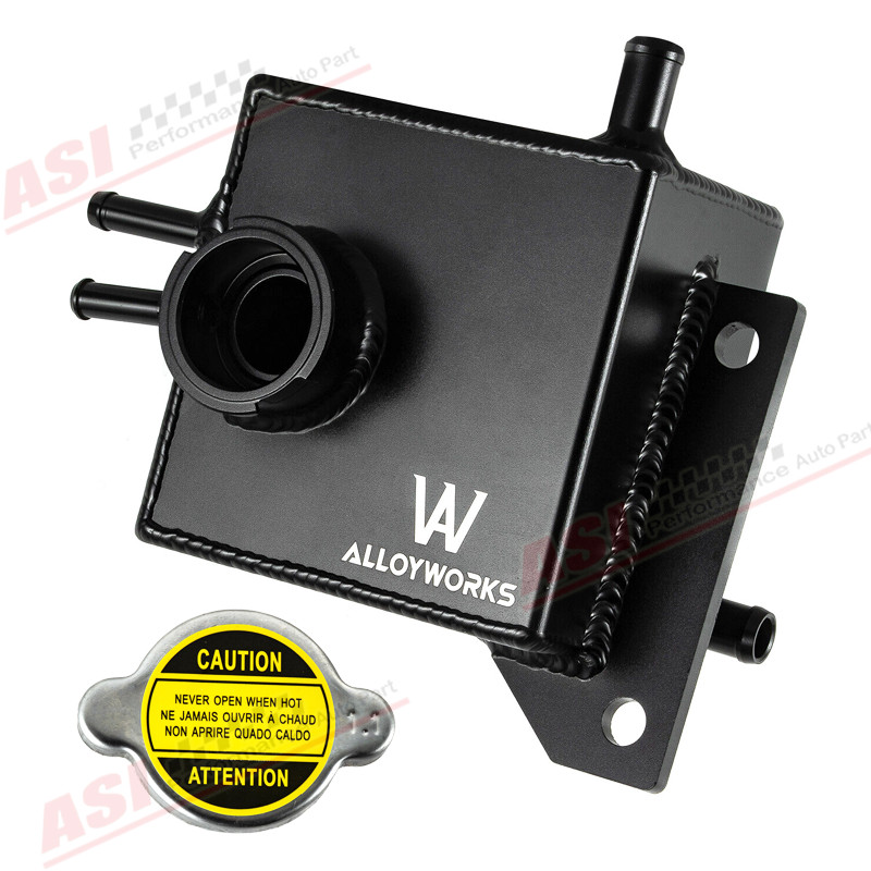 Aluminum Coolant Reservoir Tank For SUBARU 2002-2007 IMPREZA WRX 2004-2019 STI