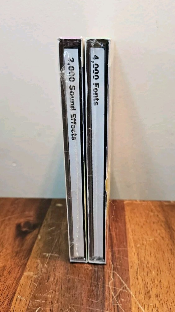 4000 Fonts & 2000 Sound Effects Computer Software CD