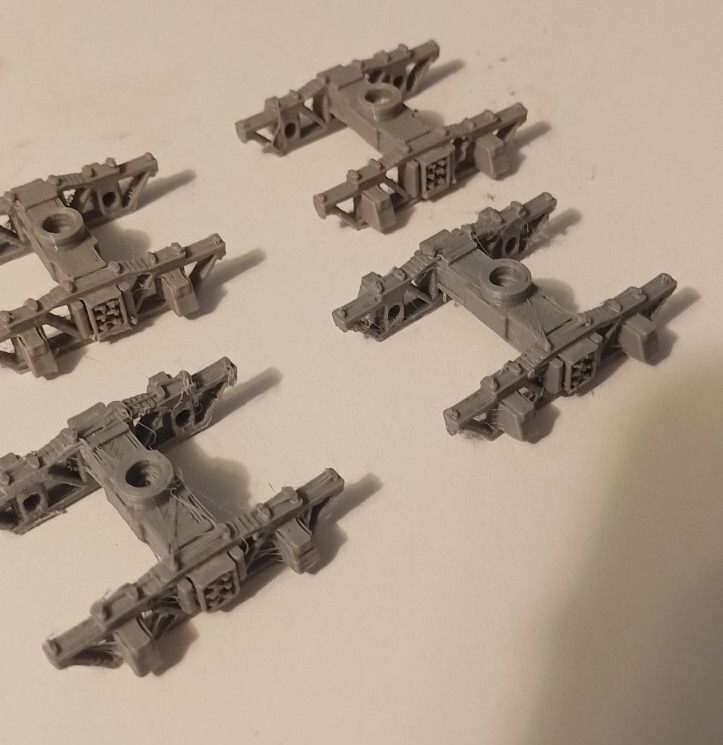 On30 Arch bar trucks 3D printed NO wheels 2 pair
