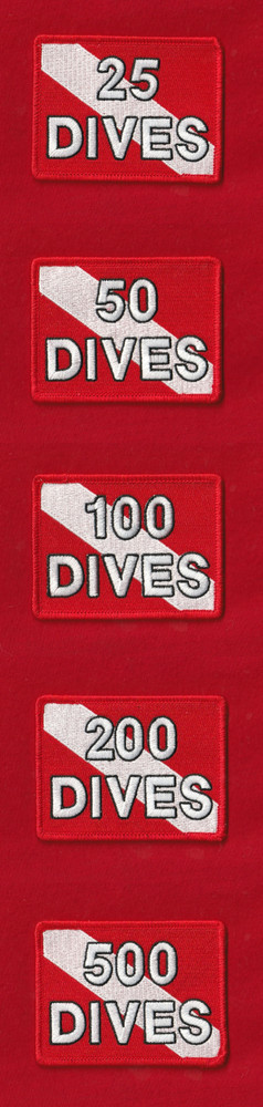 3.5" Iron-on DIVE FLAG Patch Scuba Diving Snorkeling Diver-Down Certification US