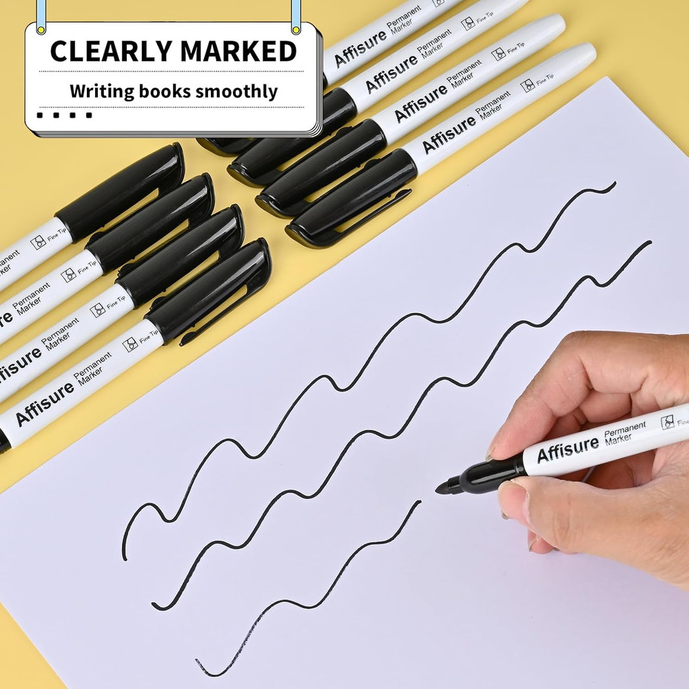 Permanent Markers, 100 Packspermanent Markers Bulk, Quick Dryingin One Second...
