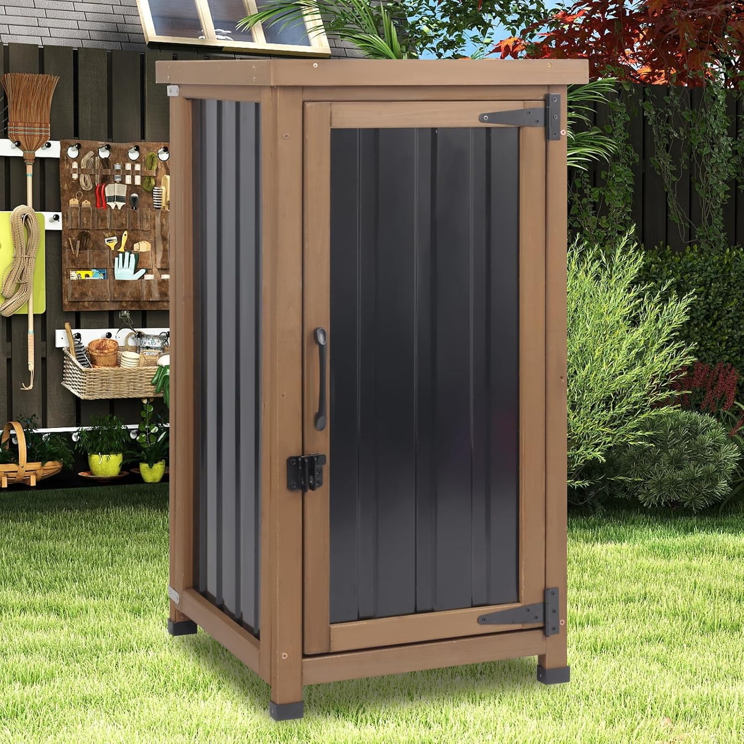 Petscosset Outdoor Storage Cabinet Waterproof Potting Bench