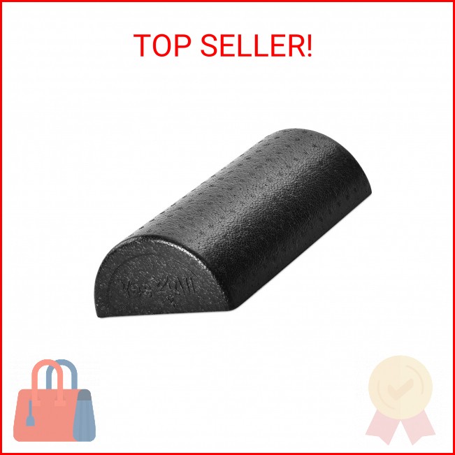 Yes4All High-Density EPP Half Round Back Roller Foam, Exercise Foam Roller for Y