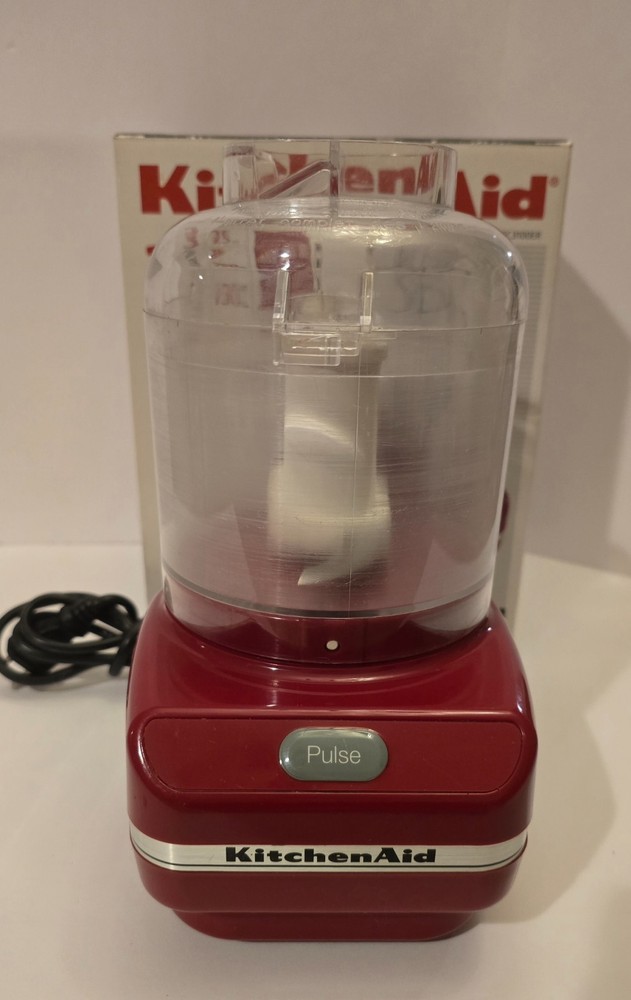 KitchenAid Food Processor Chef's Chopper Series 3 Cup Red *Test & Working*
